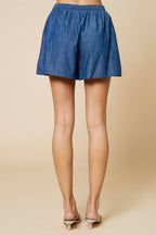 ELASTIC WAIST SHORTS