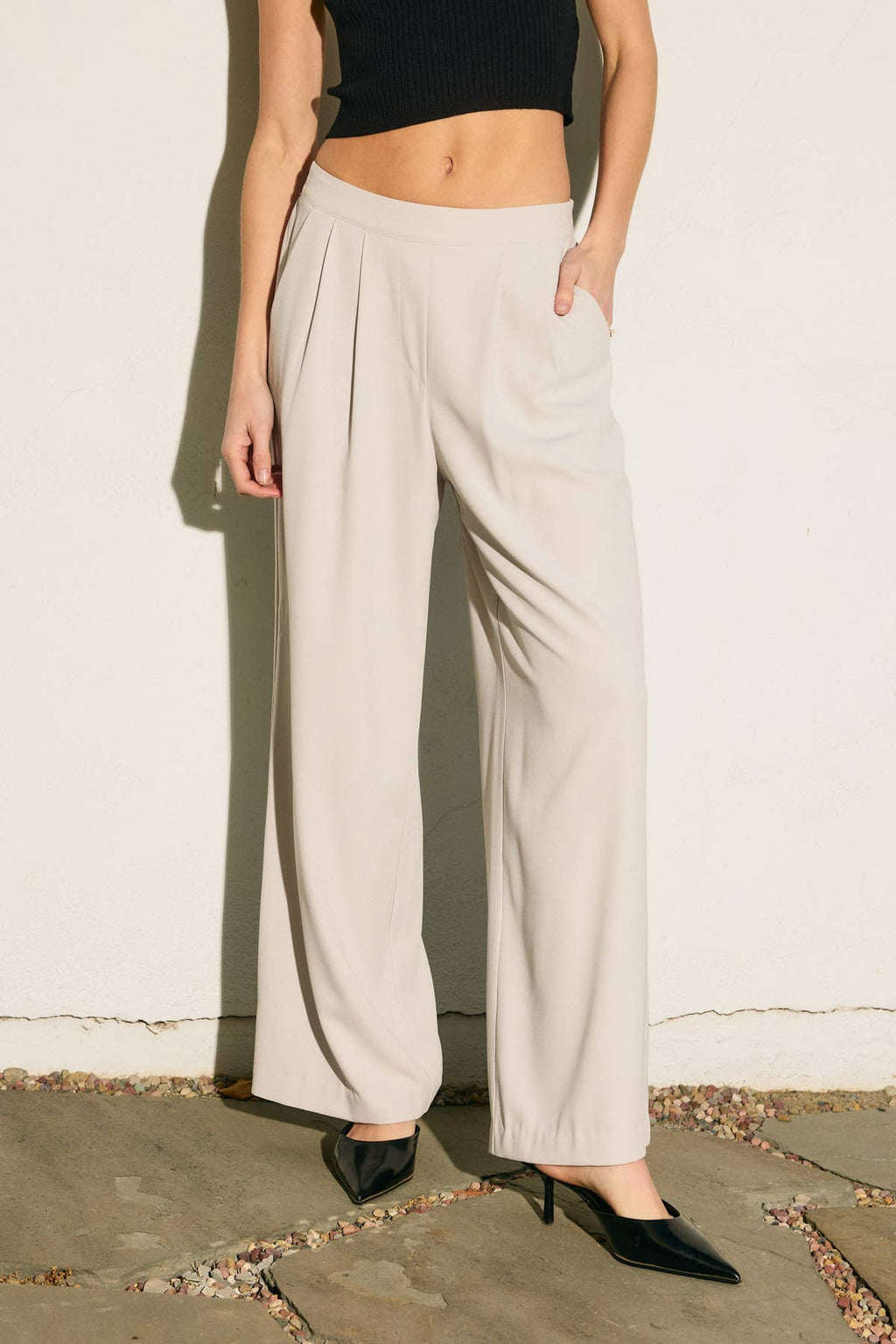 Pull On Wide Leg Trousers (1)