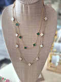 Emerald Clover Necklace