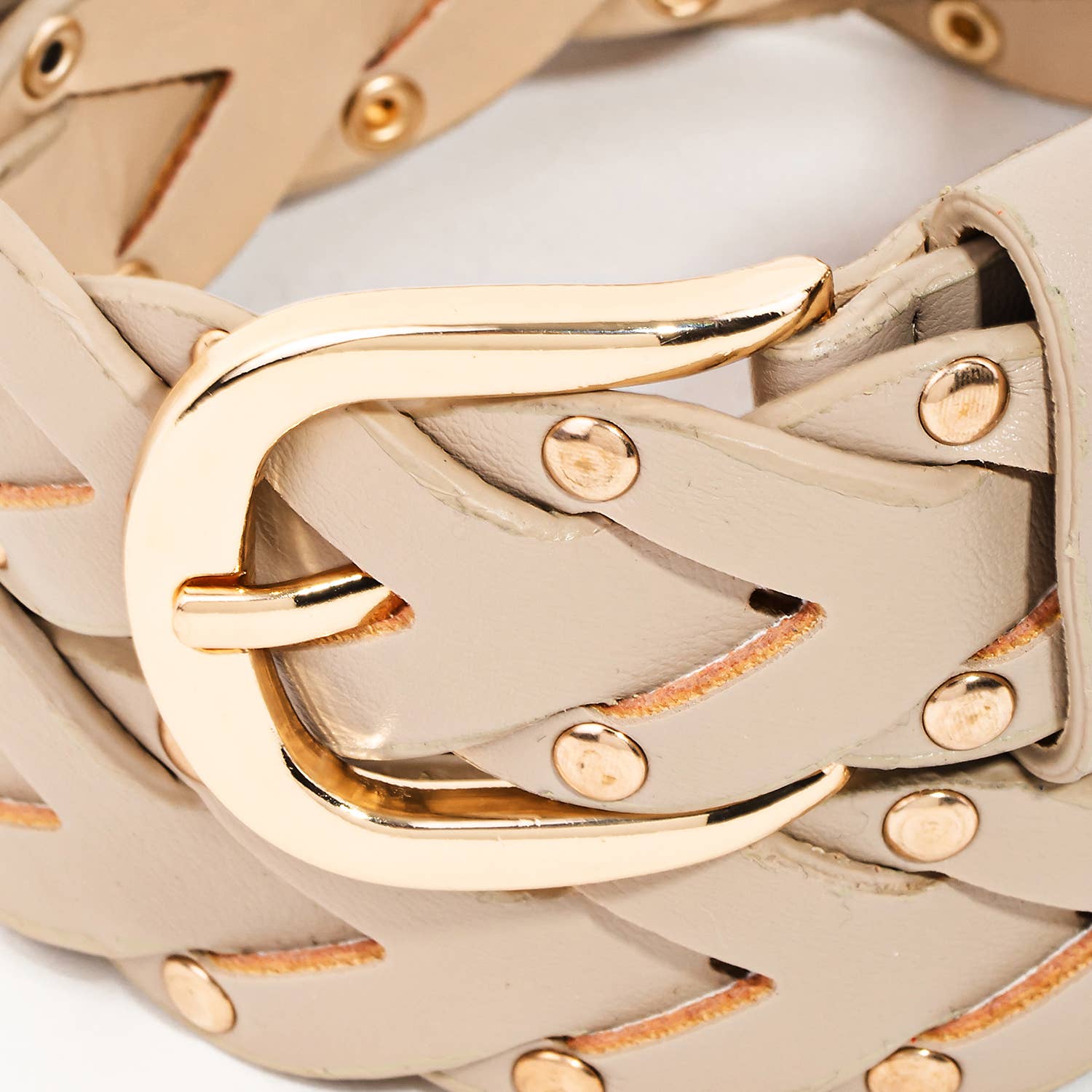 Braided Design Fashion Vegan Leather Belt