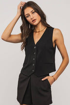 Tailored Minimal Pleat Vest