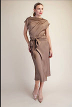 Asymmetrical Dress Waist Tie
