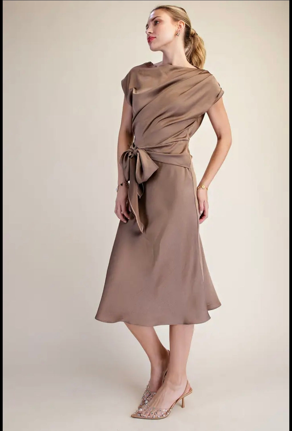 Asymmetrical Dress Waist Tie