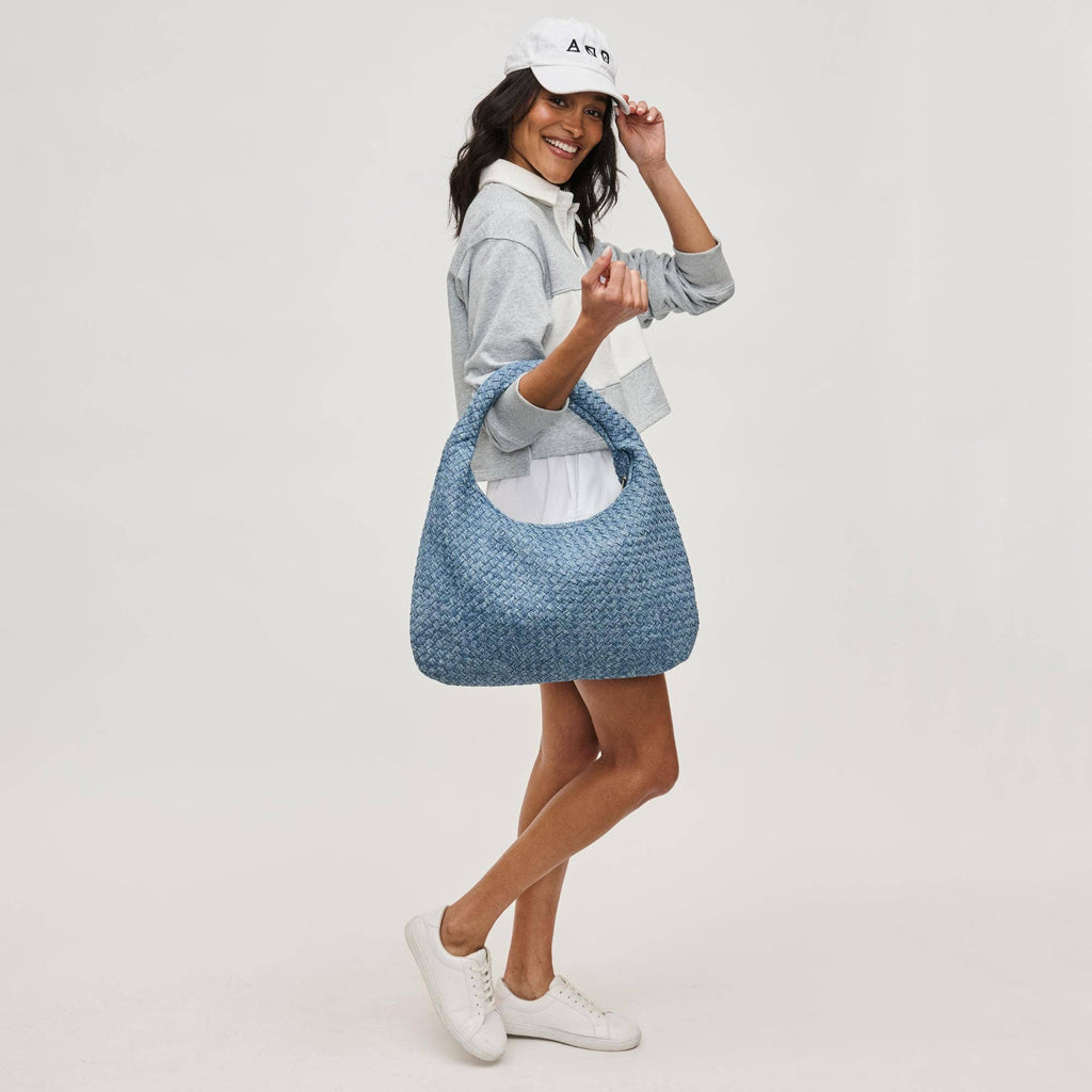 Dare to Dream - Large Woven Denim Hobo