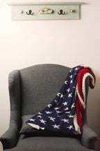 Oversized American Flag Knit Blanket 🇺🇸