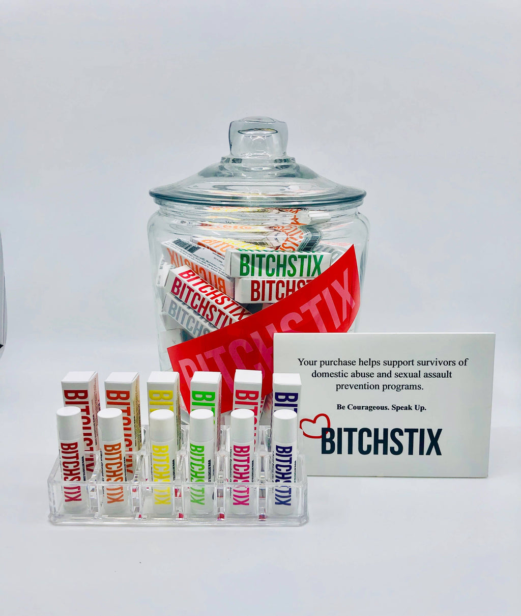 Acrylic Lip Balm Stand with 12 Slots