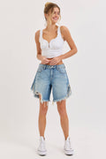 Mid Waisted Cut Off Shorts
