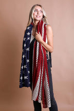 Oversized American Flag Knit Blanket 🇺🇸