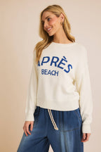 “APRES BEACH" LIGHT WEIGHT SWEATER
