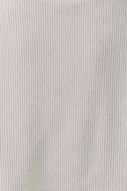 FUNNEL NECK LONG SLEEVE DROP SHOULDER RIB TOP