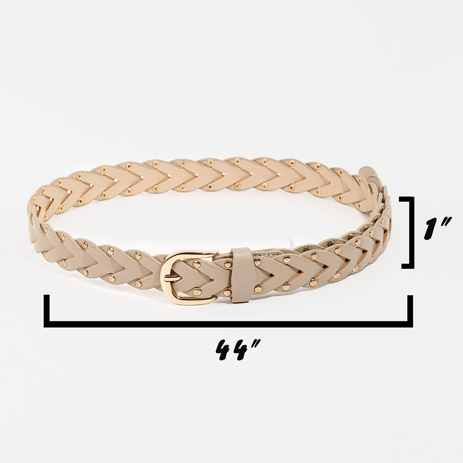 Braided Design Fashion Vegan Leather Belt