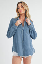 Denim Button down