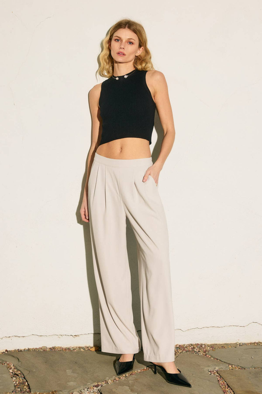 Pull On Wide Leg Trousers (1)