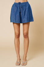 ELASTIC WAIST SHORTS