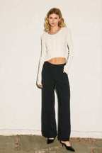 Pull On Wide Leg Trousers (1)