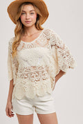 CROCHET LACE TOP