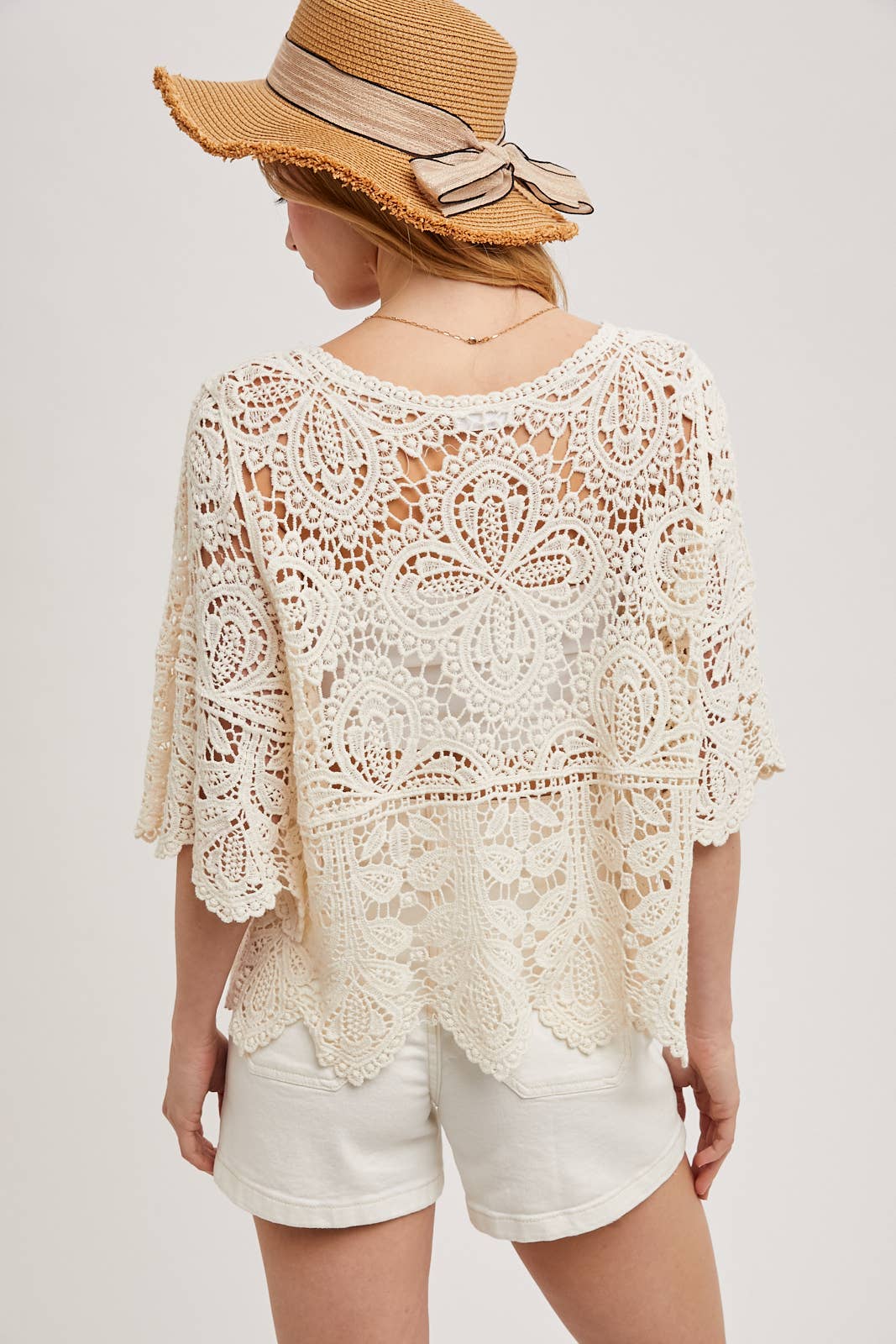 CROCHET LACE TOP