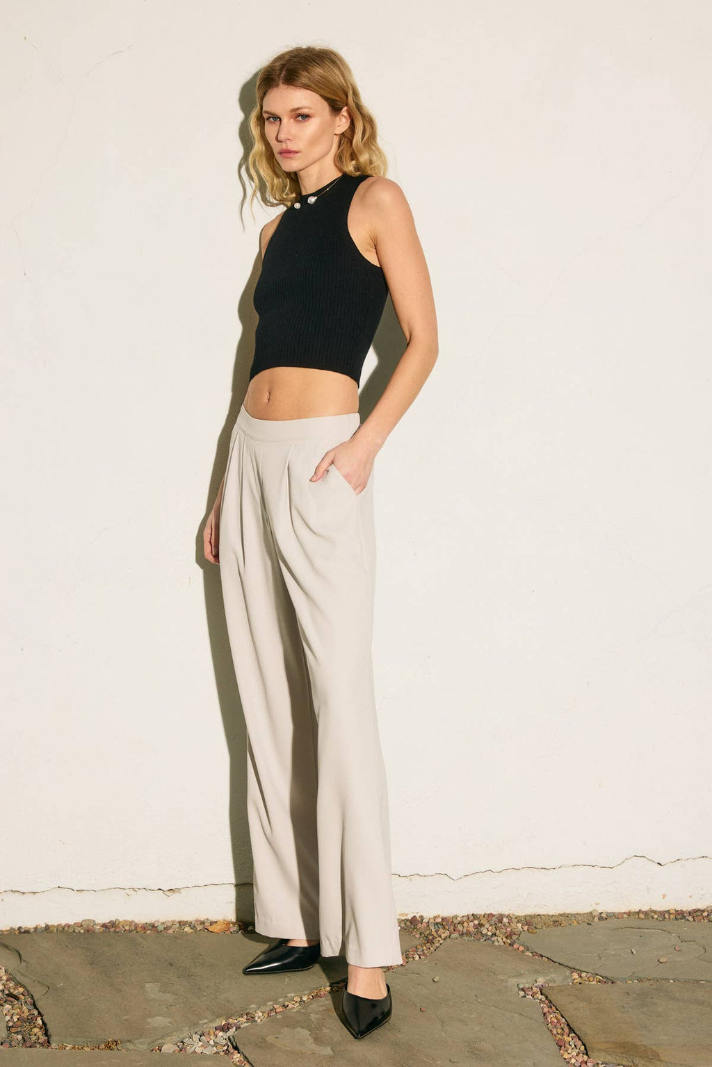Pull On Wide Leg Trousers (1)