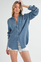 Denim Button down