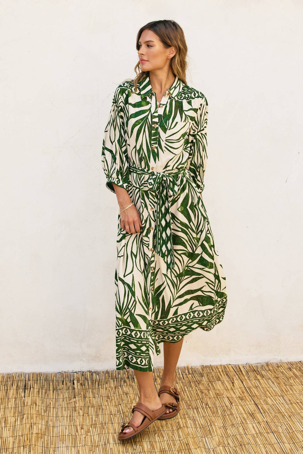 Take Me Away Longline Shirt Dress