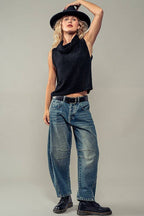 Sleeveless Cowl Neck Crochet Top
