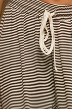 Micro-Stripe Side-Piping Wide-Leg Pants