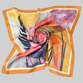 FLORAL VACATION VIBES SILKY SQUARE SCARF