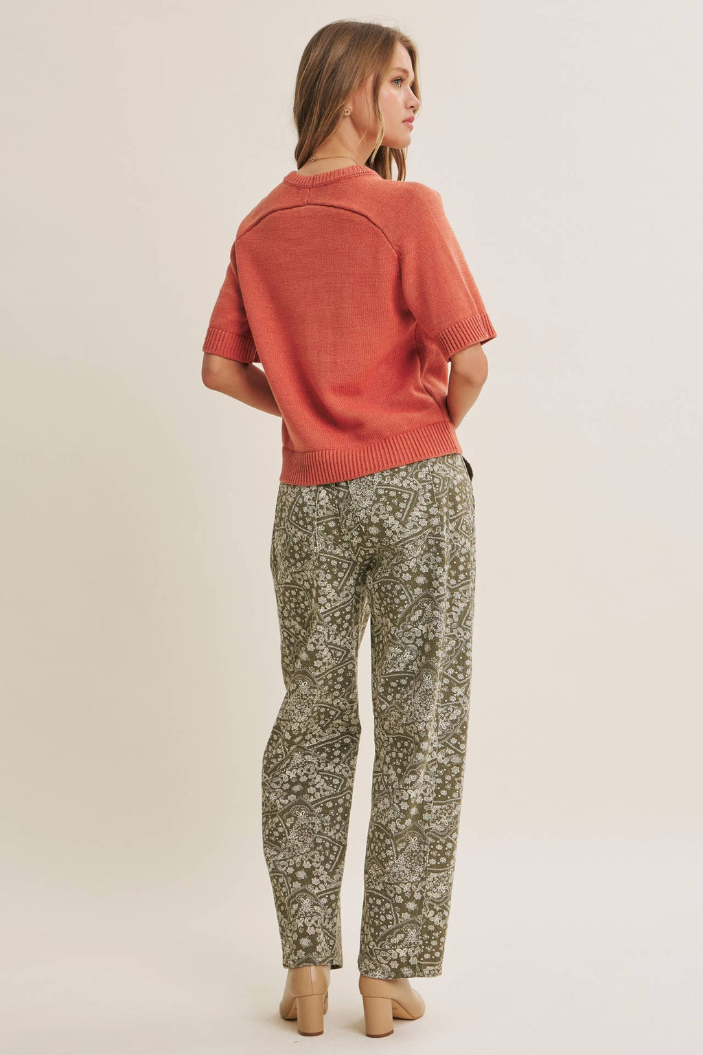 YEAR-ROUND ESSENTIAL COTTON BLEND RAGLAN COLOR SWEATER TOP