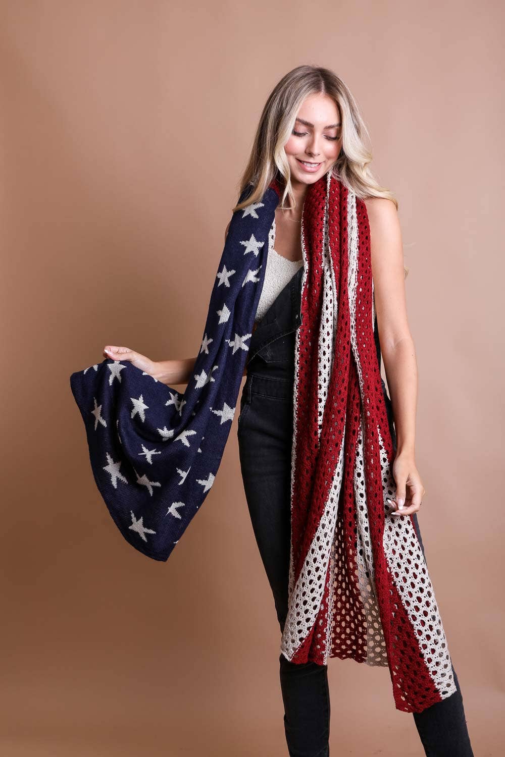 Oversized American Flag Knit Blanket 🇺🇸