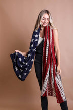 Oversized American Flag Knit Blanket 🇺🇸