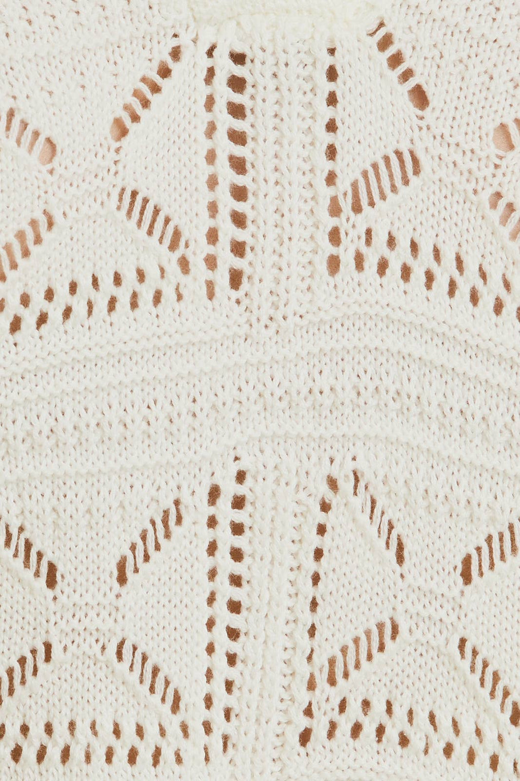 HALF SLEEVE OPEN KNIT COLLARED KNIT TOP