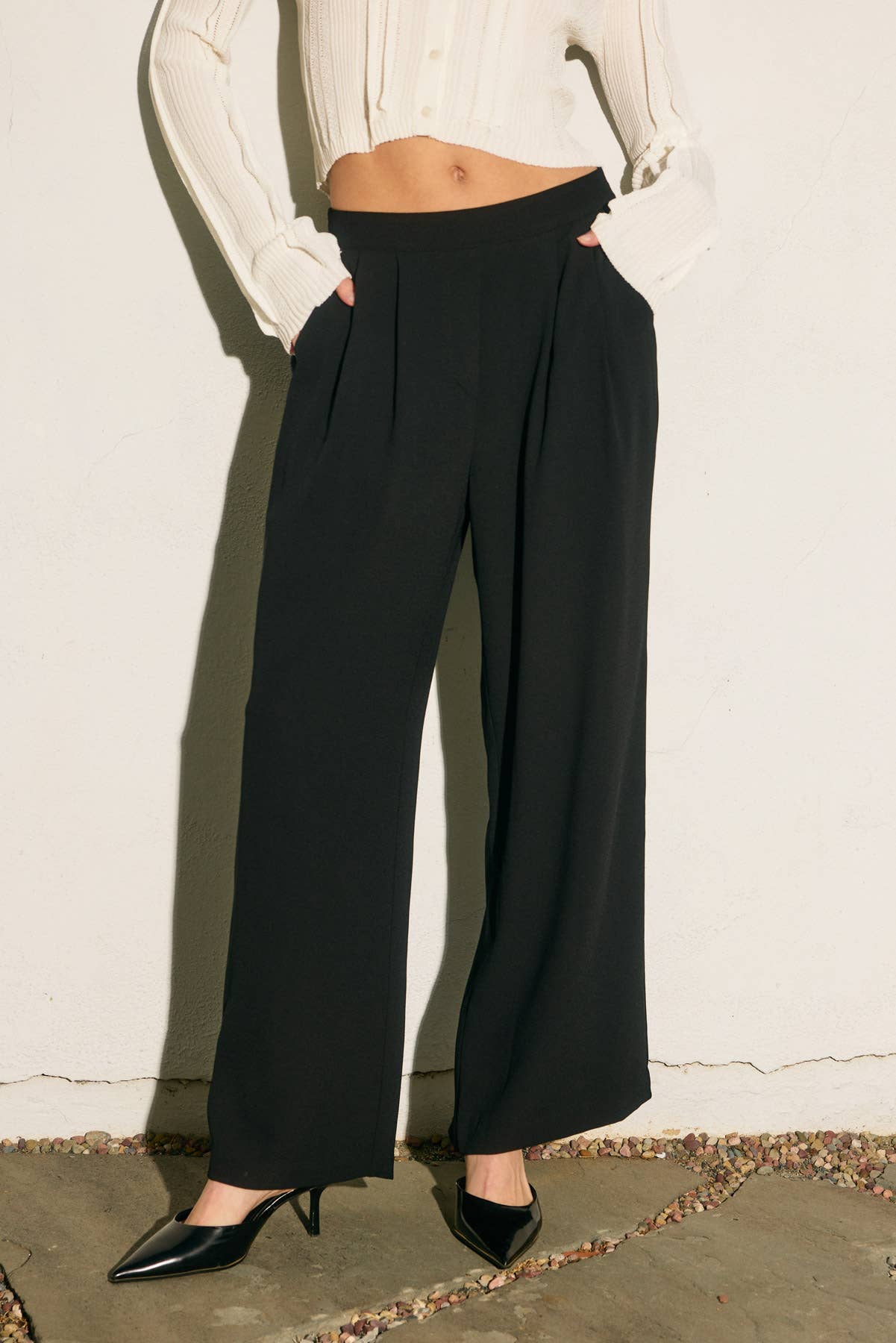 Pull On Wide Leg Trousers (1)