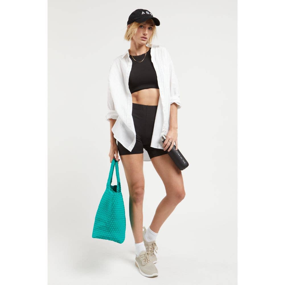 Sky's The Limit Large Woven Neoprene Tote