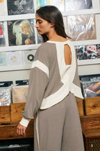 Micro-Stripe Side-Piping Wide-Leg Pants