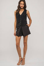 Tailored Minimal Pleat Vest