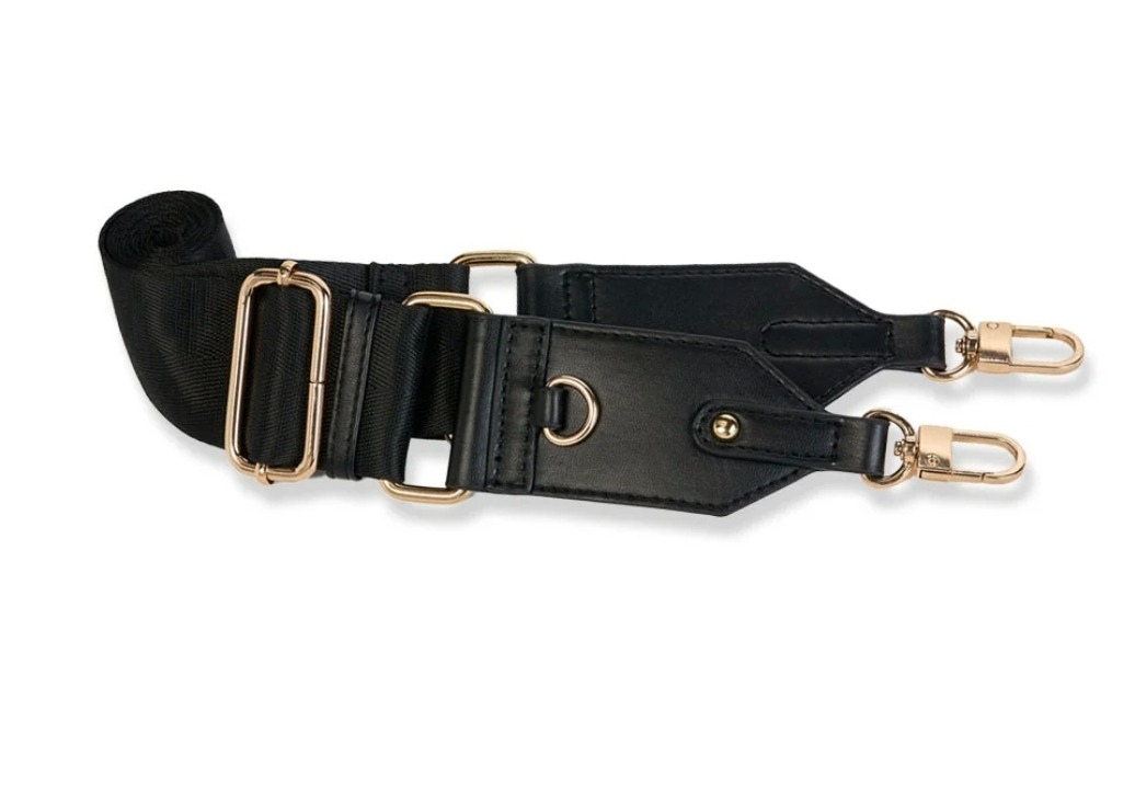 Black Vegan Leather HydroBag with strap bundle