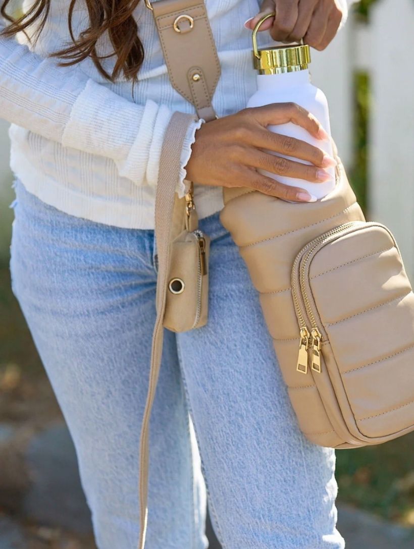 Taupe Vegan Leather HydroBag