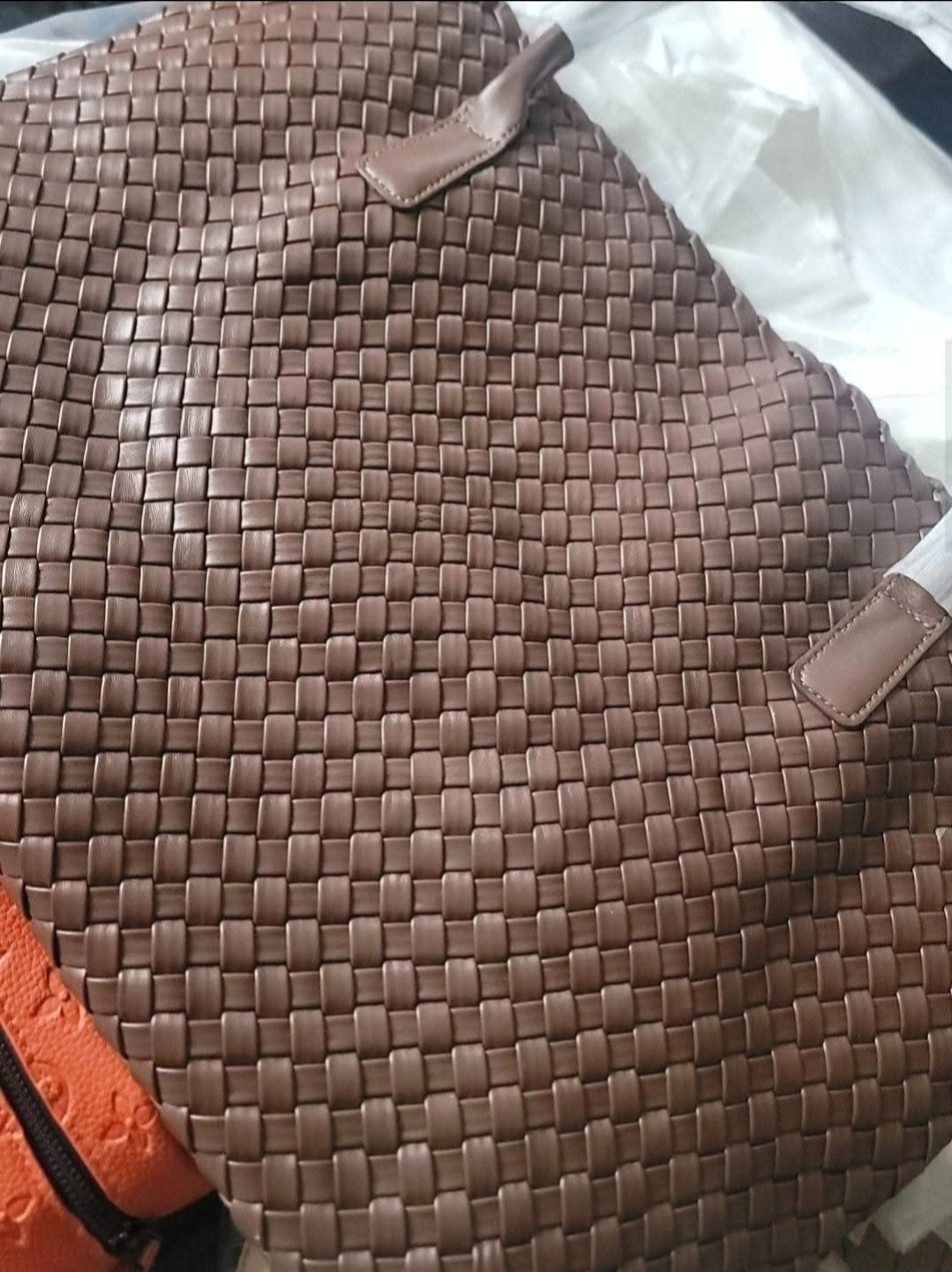 Brown Woven Tote