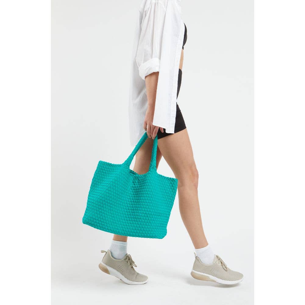 Sky's The Limit Large Woven Neoprene Tote