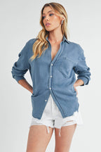Denim Button down