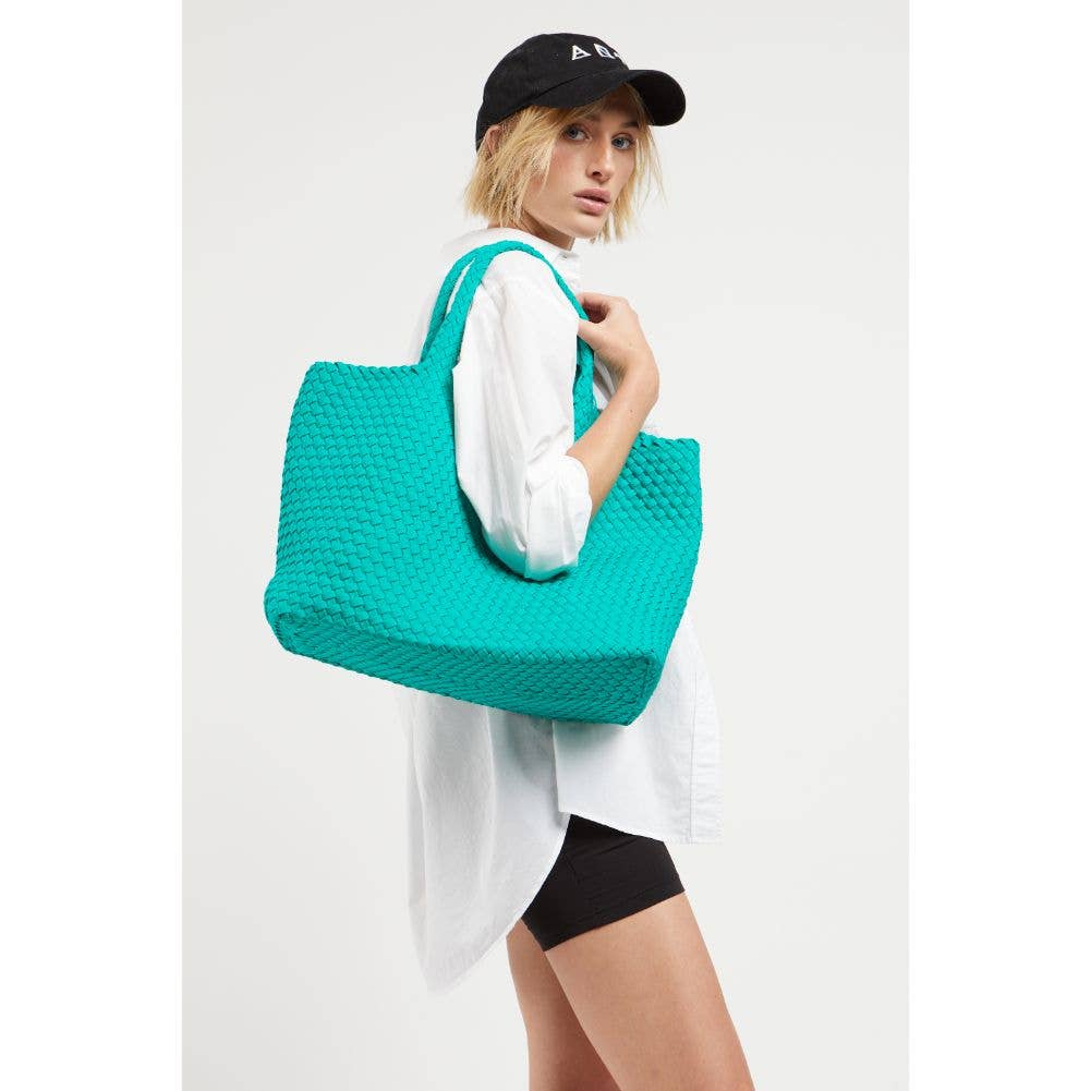 Sky's The Limit Large Woven Neoprene Tote