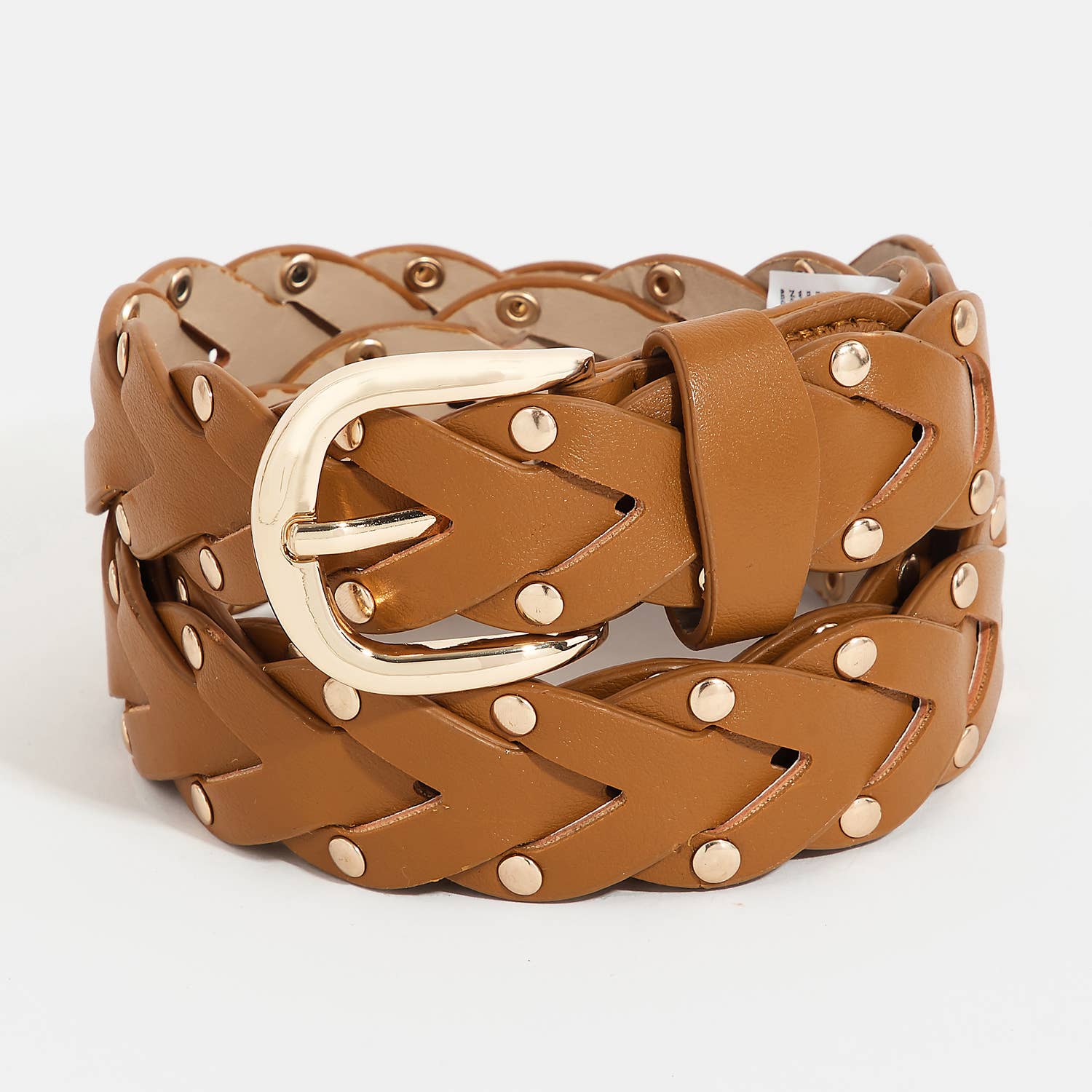 Braided Design Fashion Vegan Leather Belt