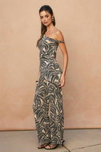 Tropical Leaf Pull On Pants