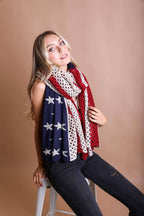 Oversized American Flag Knit Blanket 🇺🇸