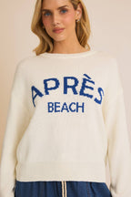 “APRES BEACH" LIGHT WEIGHT SWEATER