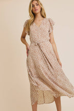 RUFFLE SHORT SLEEVE DRESS