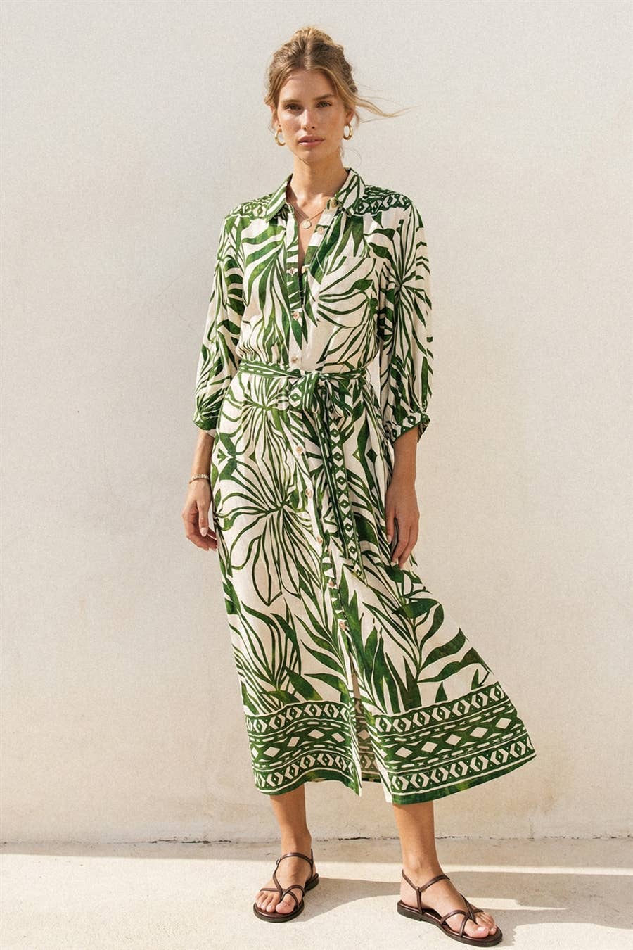 Take Me Away Longline Shirt Dress