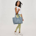 Sky's The Limit - Large Denim Tote