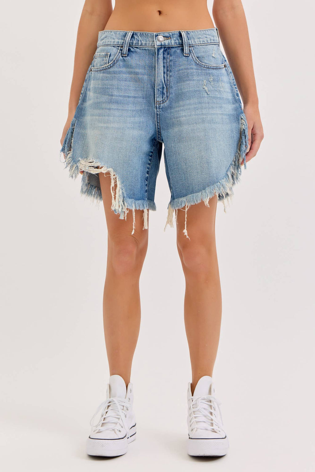 Mid Waisted Cut Off Shorts