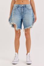 Mid Waisted Cut Off Shorts